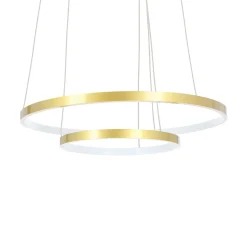 Lampa wisząca Lune 50+30 złoty 40W LED  4000K