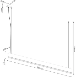 Lampa wisząca LYKKE 150 LED 4000K