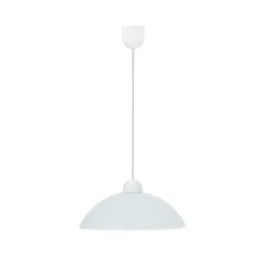 Lampa wisząca Macari 1x60W E27 klosz  biały z wzorem