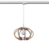 Lampa wisząca MANDELINO naturalne drewno  E27 #W