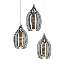 Lampa wisząca Marina talerz 3x60W E27 chrom