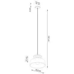 Lampa wisząca MARION czarna