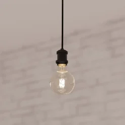 Lampa wisząca metalowa czarna