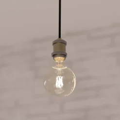 Lampa wisząca metalowa złota