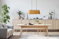 Lampa wisząca Milbury czarny 2x40W E27  abażur żółty