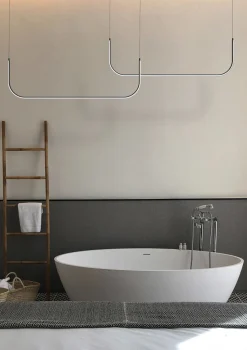 Lampa wisząca MINIMA-1 LED biała 120 cm