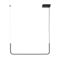 Lampa wisząca MINIMA-1 LED czarna 80 cm