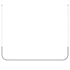 Lampa wisząca MINIMA-2 led czarna 120 cm