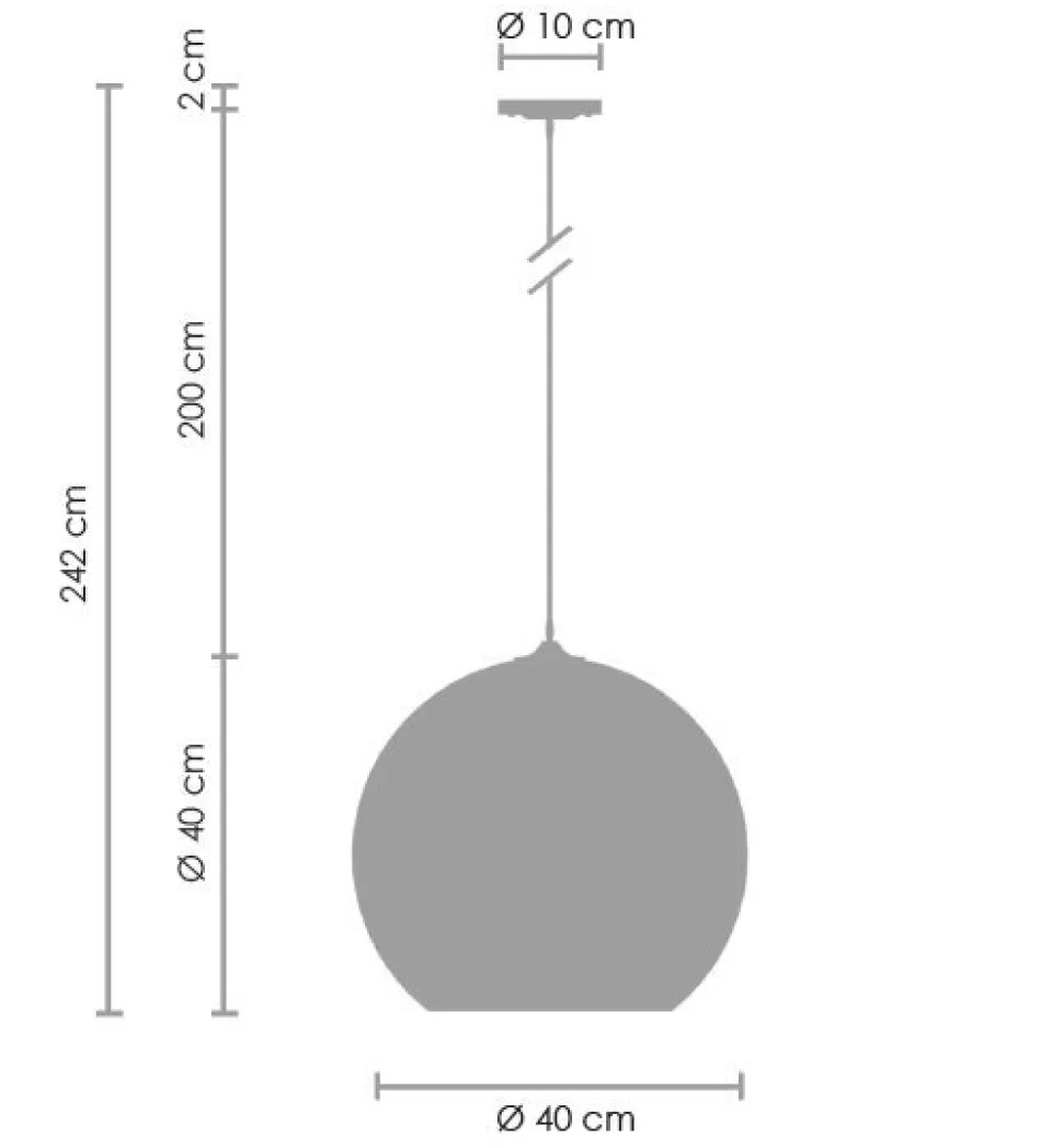 Lampa wisząca MIRROR GLOW - L złota 40cm