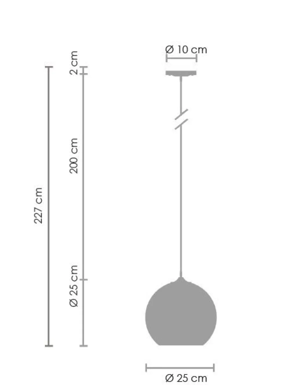 Lampa wisząca MIRROR GLOW - S miedziana25 cm