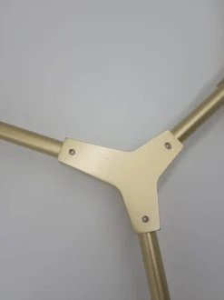 Lampa wisząca MODERN ORCHID-6 złoto transparentna 130 cm