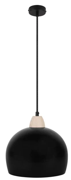 Lampa wisząca Monroe 1x60W E27 czarny