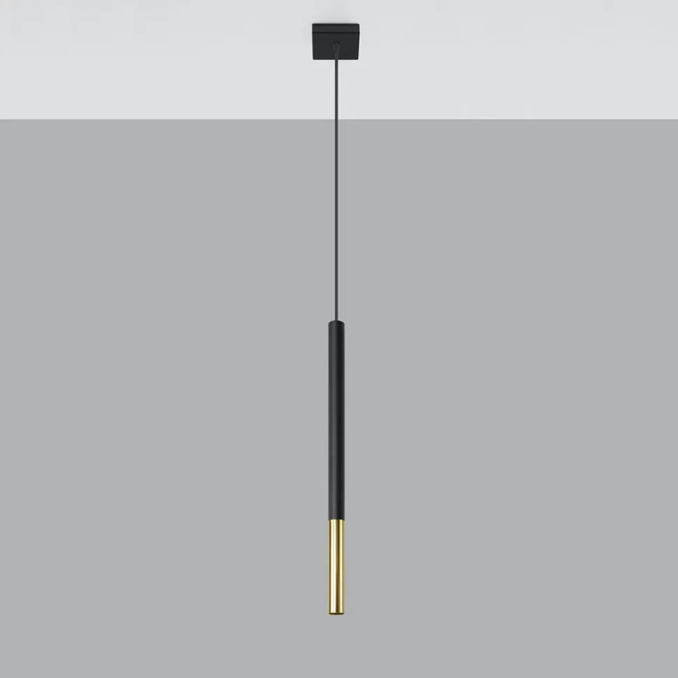 Lampa wisząca MOZAICA 1 czarny/złoto