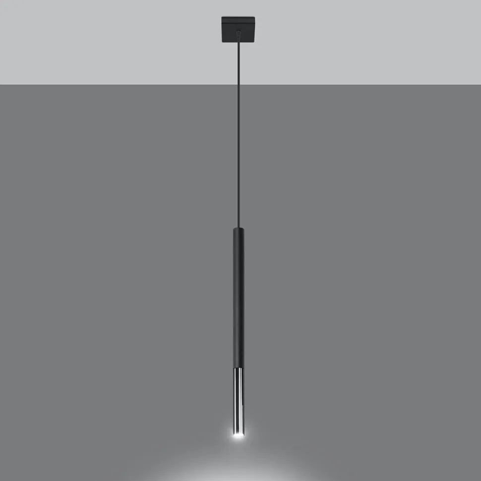 Lampa wisząca MOZAICA 1 czarny/chrom