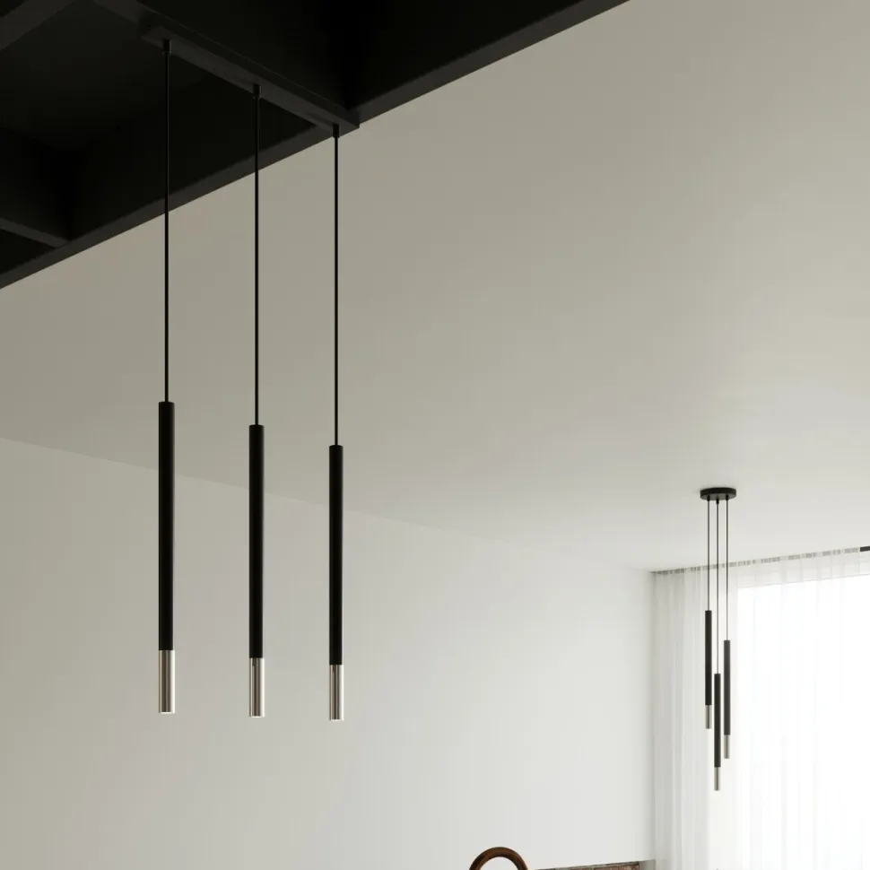 Lampa wisząca MOZAICA 1 czarny/chrom