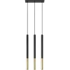 Lampa wisząca MOZAICA 3L czarny/złoto