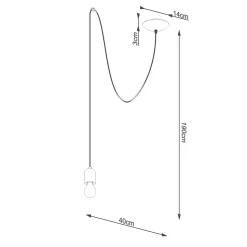 Lampa wisząca NESO 1 LONG