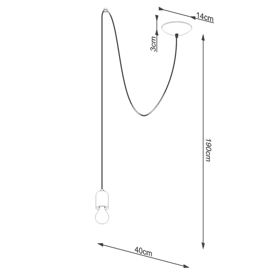 Lampa wisząca NESO 1 LONG