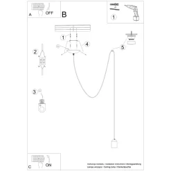 Lampa wisząca NESO 1 LONG