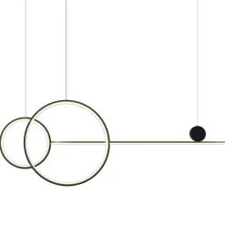 Lampa wisząca NEW AGE LED czarna 120 cm