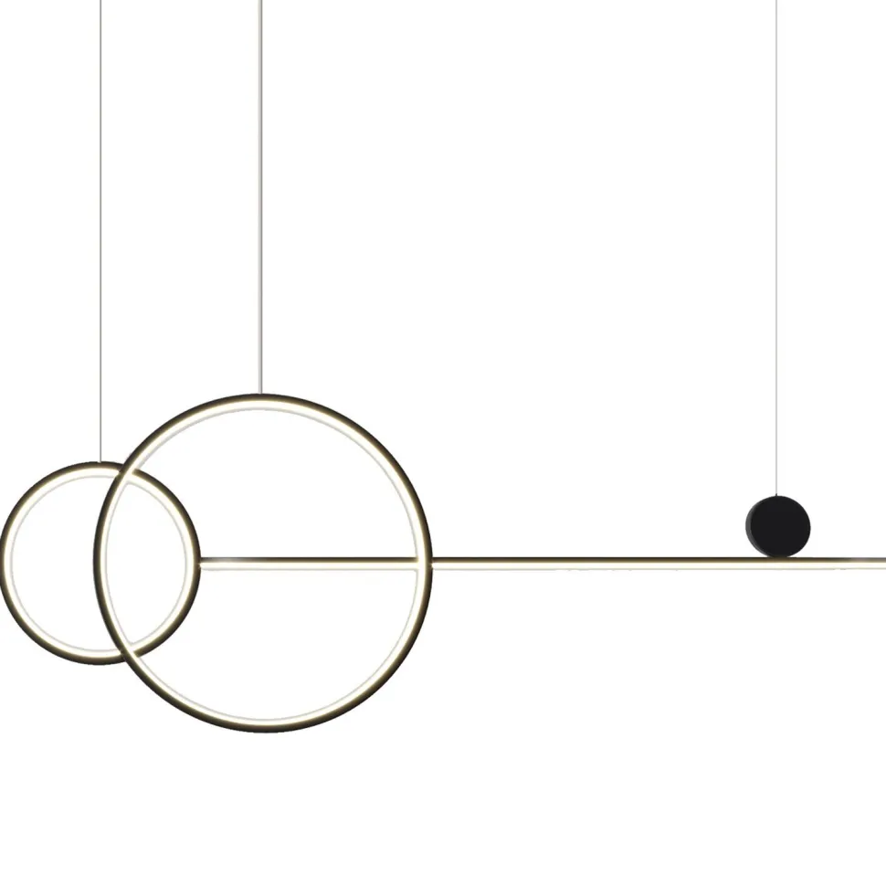 Lampa wisząca NEW AGE LED czarna 120 cm