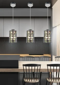 Lampa wisząca Nocturno 12 1x40W E27  chrom