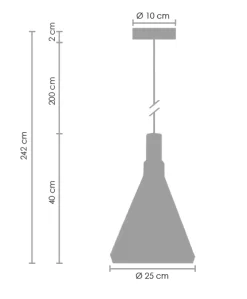 Lampa wisząca NORDIC WOODY biało drewniana 25 cm