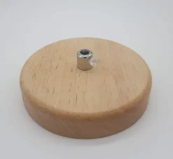 Lampa wisząca NORDIC WOODY biało drewniana 35 cm