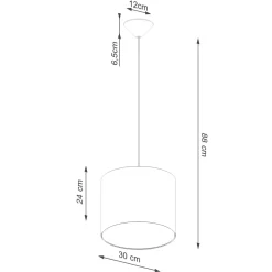 Lampa wisząca NOVA 30 czarna