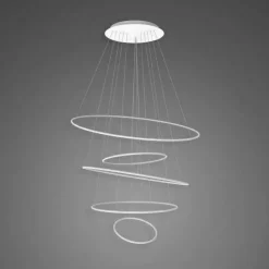 Lampa wisząca Okręgi Ledowe No.5 150cm 3K ściemnialna biała