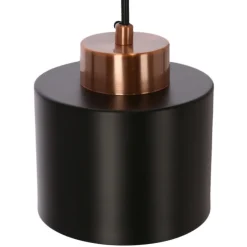 Lampa wisząca Olena czarna 1x60W E27  klosz czarny