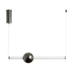 Lampa wisząca O-LINE LED 63 cm czarna