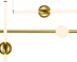 Lampa wisząca O-LINE S-4 LED mosiądz 79cm