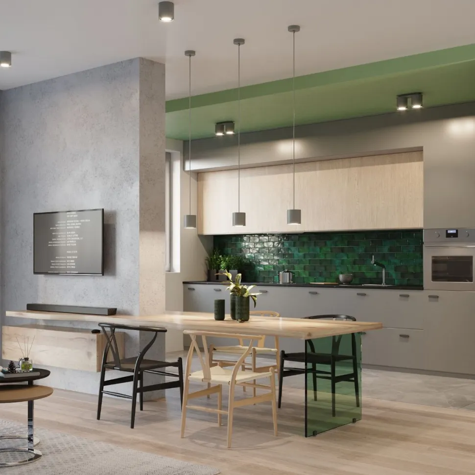 Lampa wisząca ORBIS 1 szary