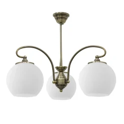 Lampa wisząca Orbit 3x60W E27 patynowa miedź