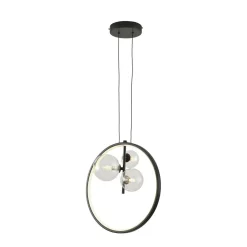 Lampa wisząca ORION RING LED czarny 40 cm