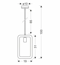 Lampa wisząca Ostor czarny+beżowy 1x40W  E27