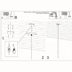 Lampa wisząca PASTELO 1 czarna