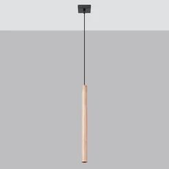 Lampa wisząca PASTELO 1 drewno