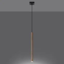 Lampa wisząca PASTELO 1 drewno