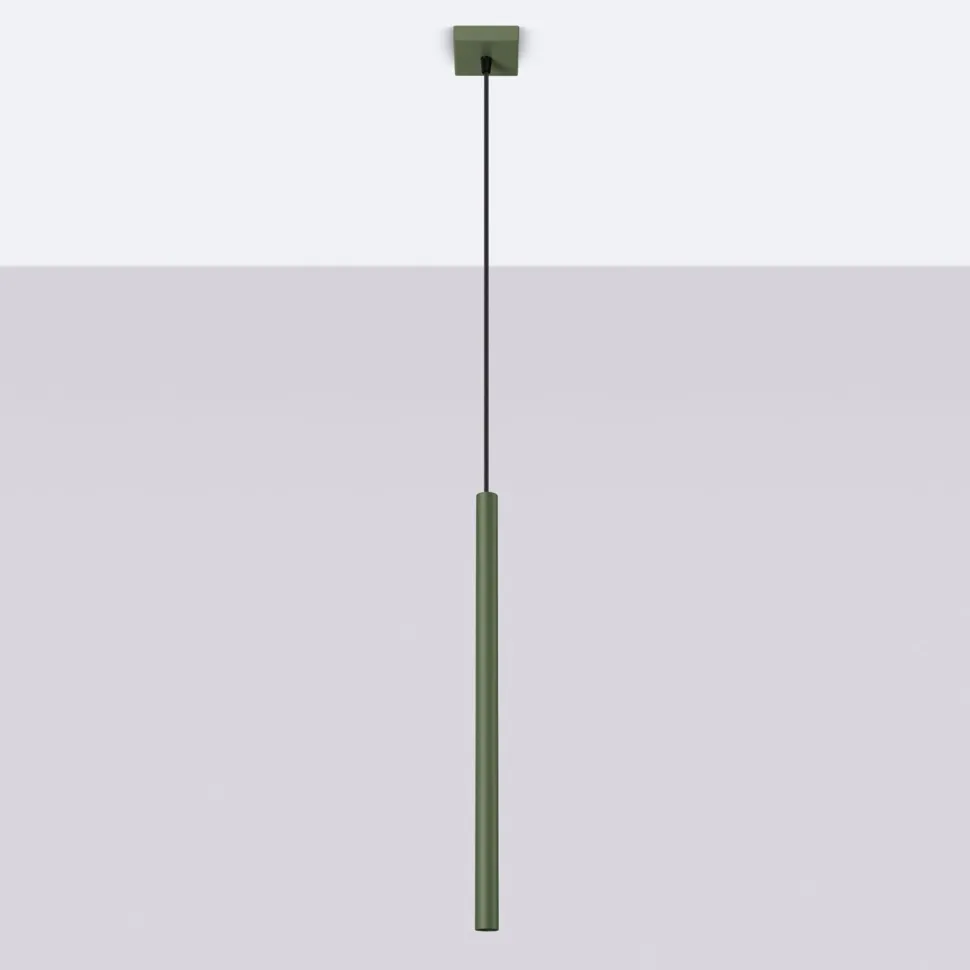 Lampa wisząca PASTELO 1 zielona oliwka