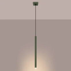 Lampa wisząca PASTELO 1 zielona oliwka