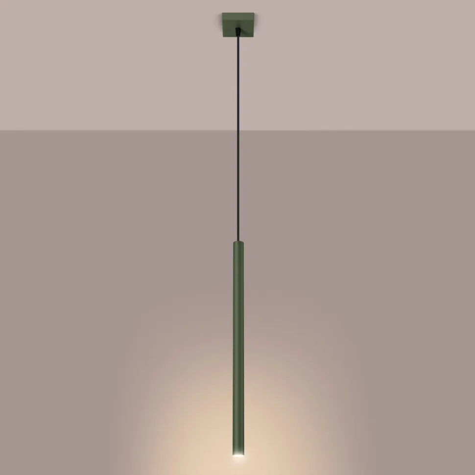 Lampa wisząca PASTELO 1 zielona oliwka