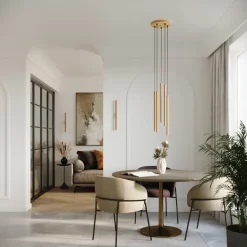 Lampa wisząca PASTELO 2 złota