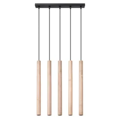 Lampa wisząca PASTELO 5L drewno