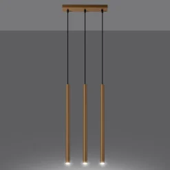 Lampa wisząca PASTELO 3L złota
