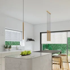 Lampa wisząca PASTELO 3L złota