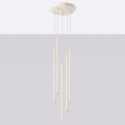 Lampa wisząca PASTELO 5P beżowa