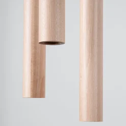 Lampa wisząca PASTELO 3P drewno