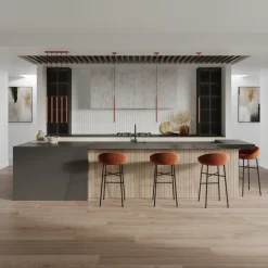 Lampa wisząca PASTELO 3P ochra czerwona